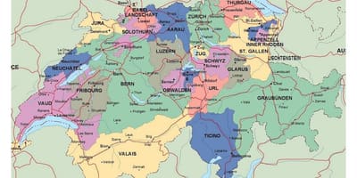 Детальна карта Швейцарії