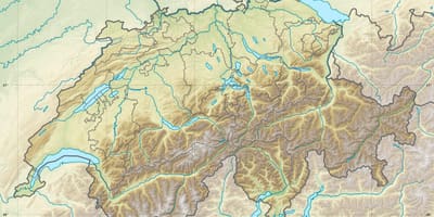 Карта Швейцарії полегшення