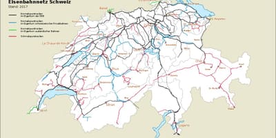 Карта Швейцарії порти