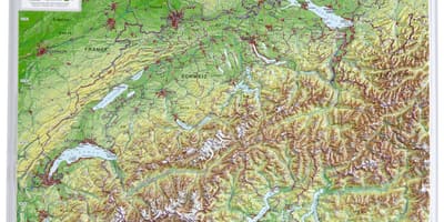 Карта Швейцарії 3д