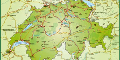 Карта вулиця карті Базеля, Швейцарія