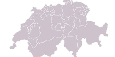 Карта порожня карта Швейцарії