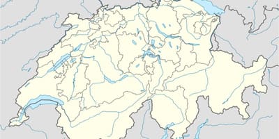 Карта проста карта Швейцарії