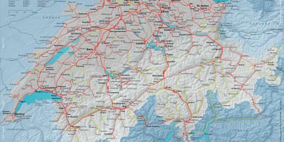 Карта сбб карті Швейцарії