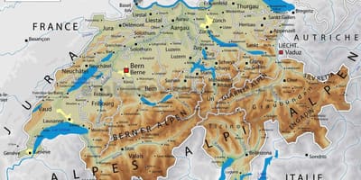 Швейцарія географія карті