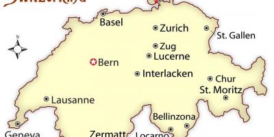 Цюріх, Швейцарія на карті